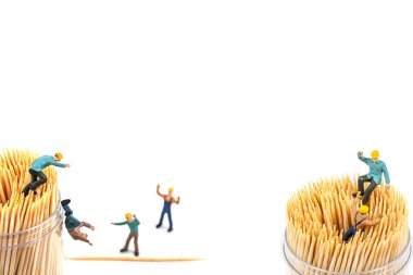 kürdan kutusundan minyatür odak seçici düşüş, güvenlik için soyut arka plan ilk konsept. 