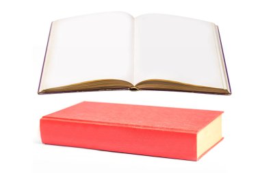                   yaşlandırılmış kitap beyaz arkaplanda izole.             