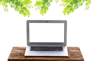 boş kopya alanı olan dizüstü bilgisayar ya da dizüstü bilgisayar..