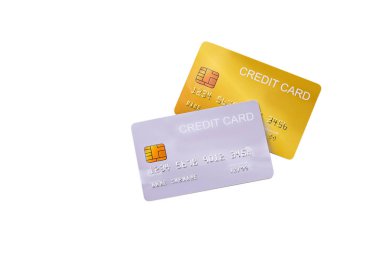 Beyaz arka planda demo kredi kartı