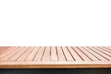 Ahşap masa, iç dekorasyon veya reklam arkaplanı için platform oluşturur