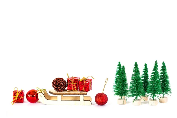 Objeto Navidad Decoración Diseño Aislado Sobre Fondo Blanco — Foto de Stock