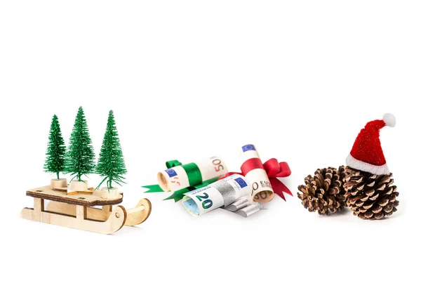 Objeto Navidad Decoración Diseño Aislado Sobre Fondo Blanco —  Fotos de Stock