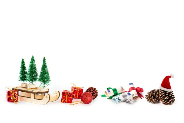 Objekt Weihnachtsdekoration Design Isoliert Auf Weißem Hintergrund — Stockfoto