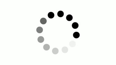Smoothly animated loading spinner with grayscale gradient, perfect for modern UI/UX. Use this dynamic graphic to enhance your app or website user experience.