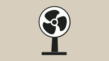 This animated fan video provides a cooling breeze, perfect for summer heat. Use for presentations, websites, or social media to illustrate comfort and relief.