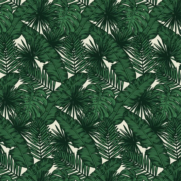 Aloha Feuilles Tropicales Coco Cocktail Imprimé Coloré — Image vectorielle