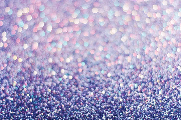 Blue Background Glitter Blurred Defocused Festive Christmas New Year — Stock Photo, Image