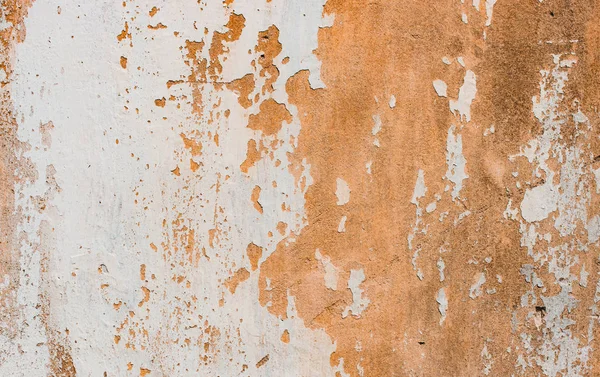 Orange ciment, gaufré, texture rugueuse avec peinture blanche minable , — Photo