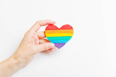 Lgbt sembolü Kalp elde.