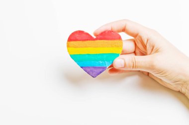 Lgbt sembolü Kalp elde.
