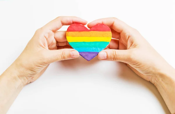 Lgbt sembolü Kalp elde.