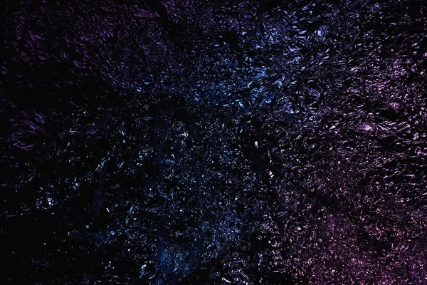 Azul púrpura espacio grunge abstracto de aluminio arrugado, titanio sh — Foto de Stock