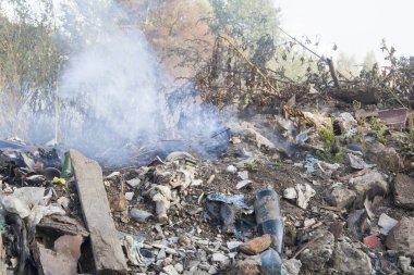 için için yanan çöp döküm çevresel zarar