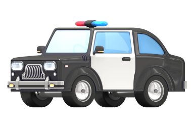 Cartoony polis arabası. Simgeler, çizim, vb. için kullanılabilir. Umarım hoşuna giderdi.!