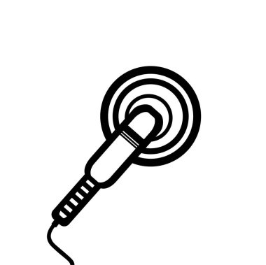 Detaylı Parlatma makine çizimde web ve mobil için kullanılabilir. Vektör. Logo elemanı, simgesi.