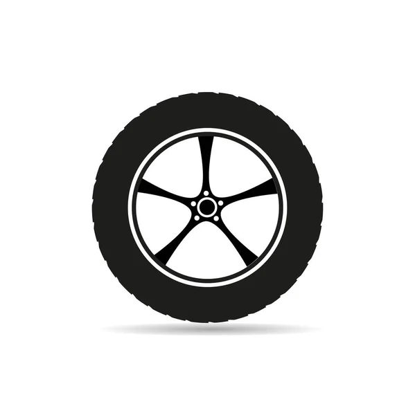 Вектор Шин Автомобиля Икона Логотип Автомобильные Шины — стоковый вектор