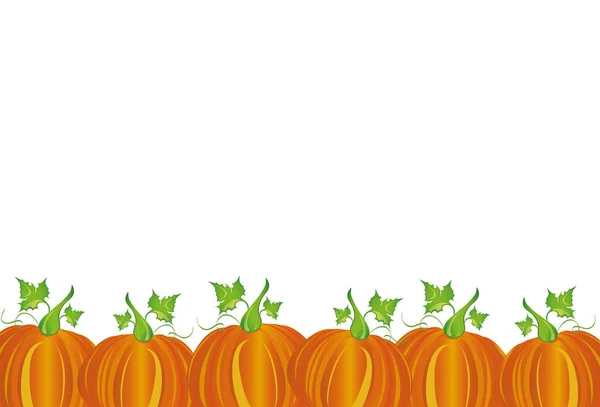 Dynie Halloween Ilustracja Wektorowa Podłoże Drewniane Życzeniami Lub Zaproszenie Imprezę — Wektor stockowy