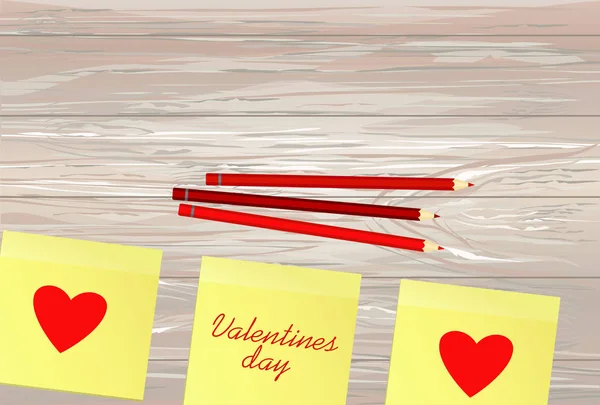 Los Corazones Rojos Rojo Las Pegatinas Para Día San Valentín — Archivo Imágenes Vectoriales