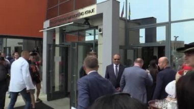 Olomouc, Çek Cumhuriyeti, 15 Mayıs 2018: Çek Başbakan Andrej Babis için siyasi görüşmeler Olomouc bölgesinde, otantik ve gerçek, gazeteciler ve fotoğrafçılar geliyor