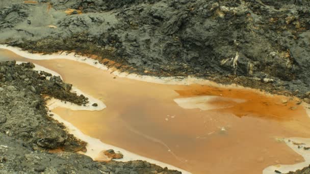 Ropný laguny. bývalý skládací toxický odpad v Ostravě, ropné laguně, kontaminované půdě chemikáliemi a olejem, environmentální katastrofa, kontaminace zmrazená v ledu v zimní kůře