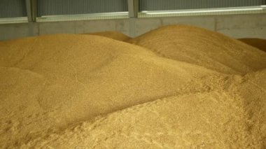 Stok ya da depo yığını, buğday deposu, arpa ve diğer tahıl yığınları ve tahıl yığını ve tepeciği, nem koruma mührüyle çok modern, kalite için teknolojik güvence taze ve dayanıklılık, Avrupa