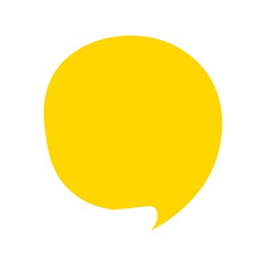 Karikatür Konuşma kabarcık simgesi. Vektör çizim şablonu