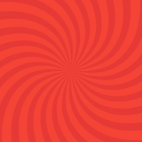 Скручений Радіальний Яскраво Червоний Візерунок Фону Векторні Ілюстрації Вихрового Дизайну — стоковий вектор