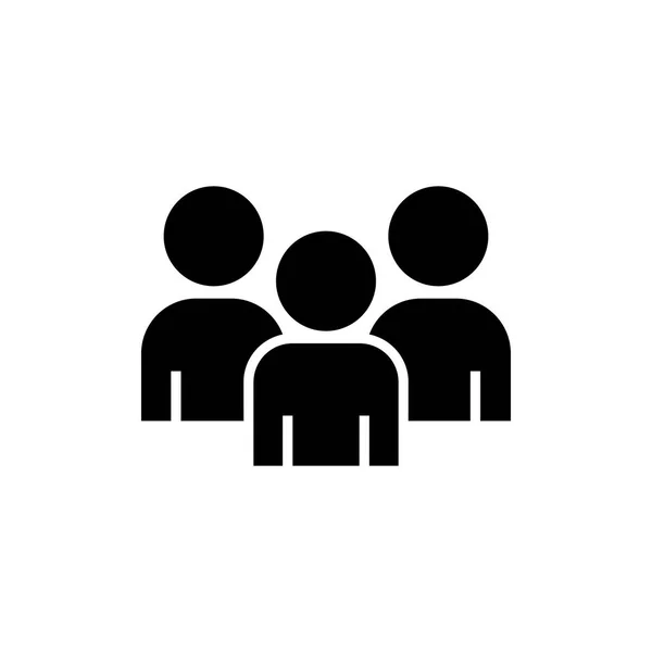 Gruppe von Personen oder Gruppe von Benutzern. friends Flat Vector Icon für Apps und ebsites. — Stockvektor