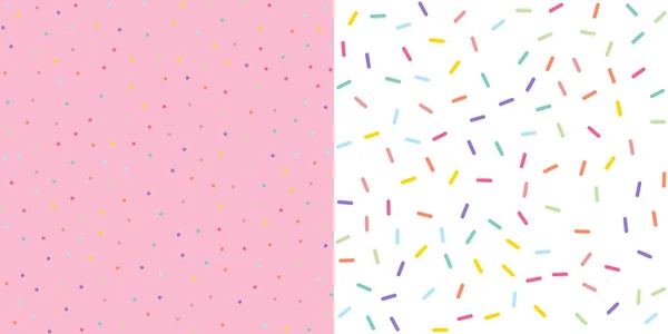 Seamless Colorful confetti sprinkle pattern wallpaper background. Vector illustration. — Stock Vector