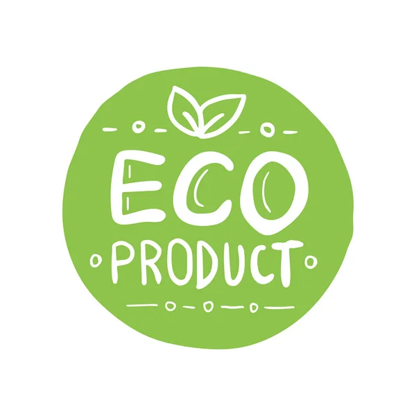 Symbol für das Design eines organischen Produkts. Abzeichen, Aufkleber, Logo, Stempel. Etiketten für biologische, natürliche und ökologische Produkte. — Stockvektor