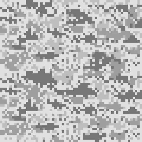 Digitales Tarnmuster, nahtlose Camouflage-Textur. abstrakter pixeliger militärischer Hintergrund. leicht zu bearbeitende Mosaik-Vektorillustration — Stockvektor