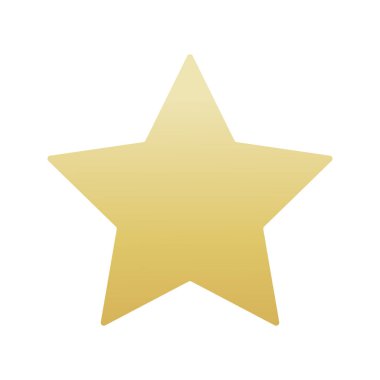 Altın renkli yıldız şekli. Madalya ödülü, kazanan 3d elemrnts. Vektör çizimi