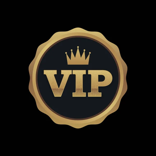 Insignia de oro de membresía VIP, calidad premium, cartel de tarjeta de invitación premium  . — Archivo Imágenes Vectoriales