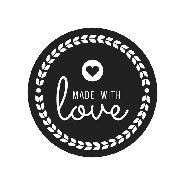 Made with Love inscription lettering quote. Made with Love calligraphy. Made with Love card. Vector illustration — Stock Illustration Made with Love inscription lettering quote. Made with Love calligraphy. Made with Love card. Vector illustration Royalty Free Stock Illustrations