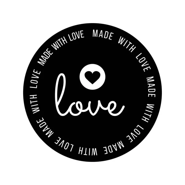 Made with Love inscription lettering quote. Made with Love calligraphy. Made with Love card. Vector illustration — Stock Illustration Made with Love inscription lettering quote. Made with Love calligraphy. Made with Love card. Vector illustration Vector Graphics