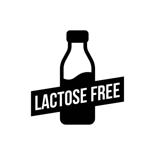 Lactose Free Icon Lactose Food Symbol Design Logo Menu Product — Stock Vector