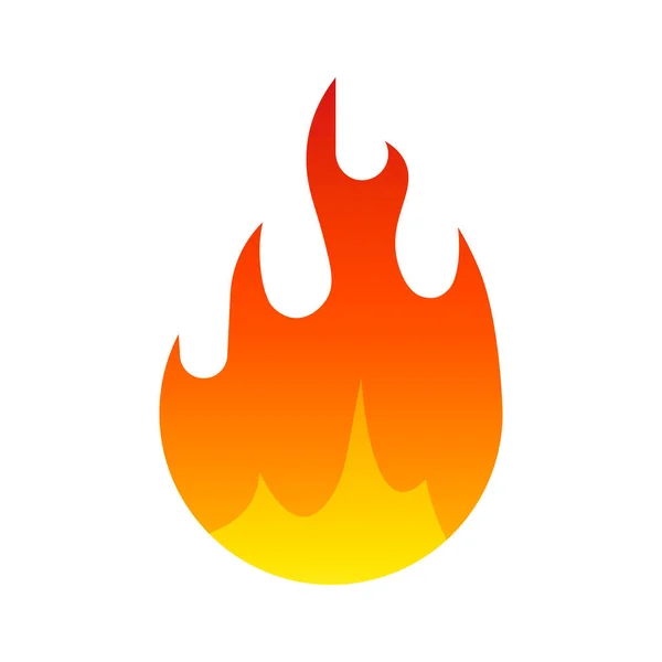 Вектор Піктограми Вогню Ізольовано Від Тла Кольорова Градієнтна Іконка Вогню — стоковий вектор