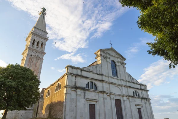 Catedral Santa Eufemia Rovinj Día Soleado — Foto de Stock