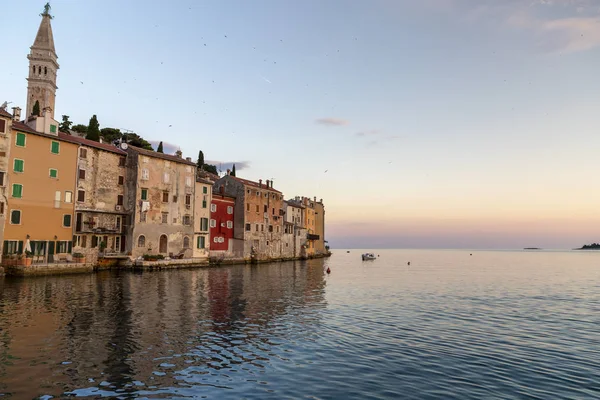 Cityscape Cidade Rovinj Sunerise Croácia — Fotografia de Stock