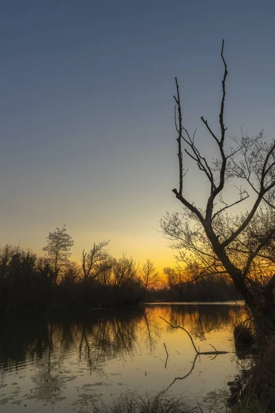 Lever Soleil Sur Lac Savica Zagreb — Photo