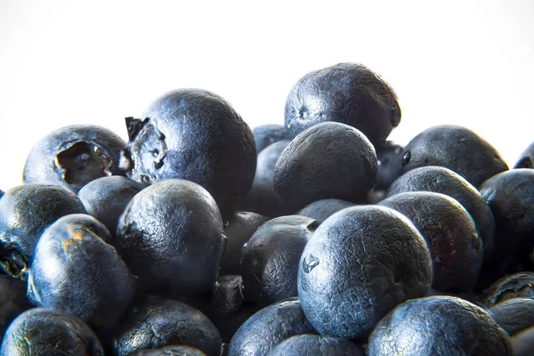 Group Blueberries White Background — Stock Photo, Image
