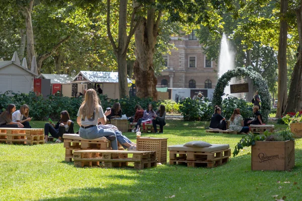 Festival Hamburguesas Zagreb Tomado 2020 Zagreb Croacia — Foto de Stock