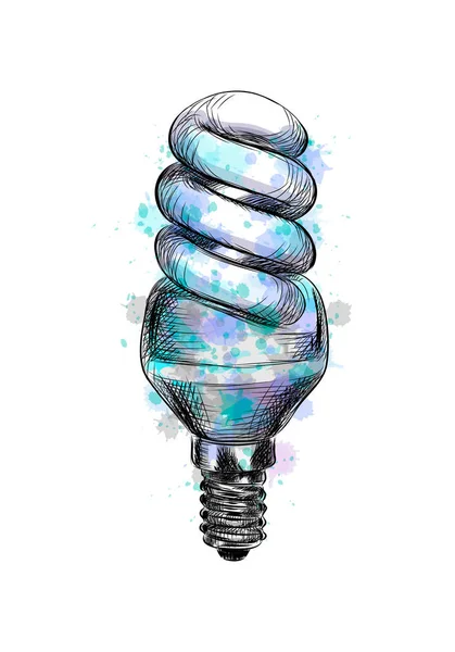 Ampoule à économie d'énergie — Image vectorielle