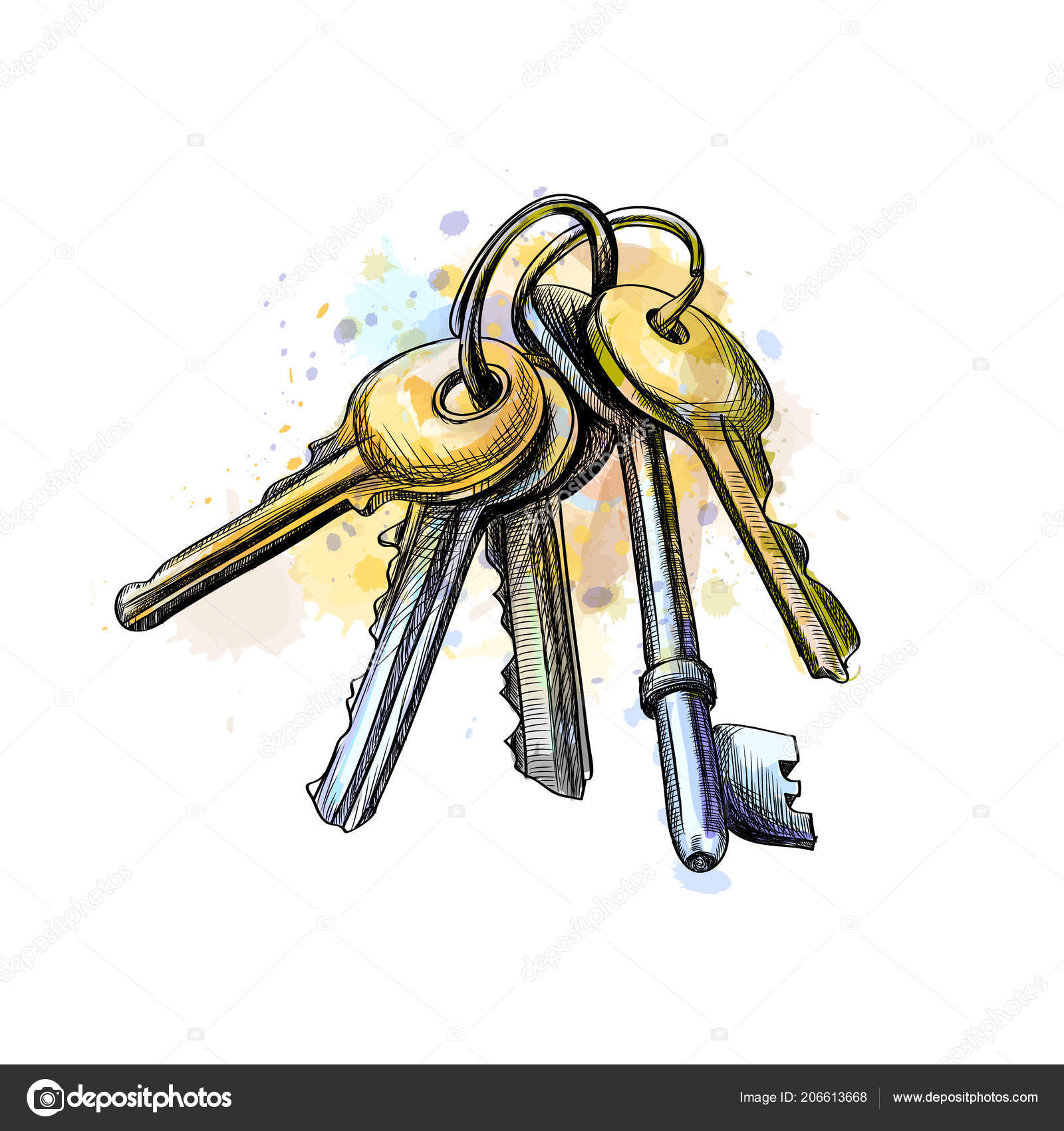 Bunch of keys Stock Vector by ©kapona 206613668