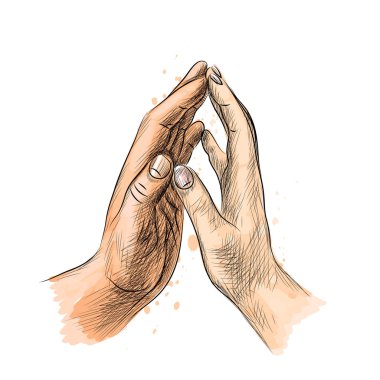 Eller erkek ve kadın birbirine ulaşan