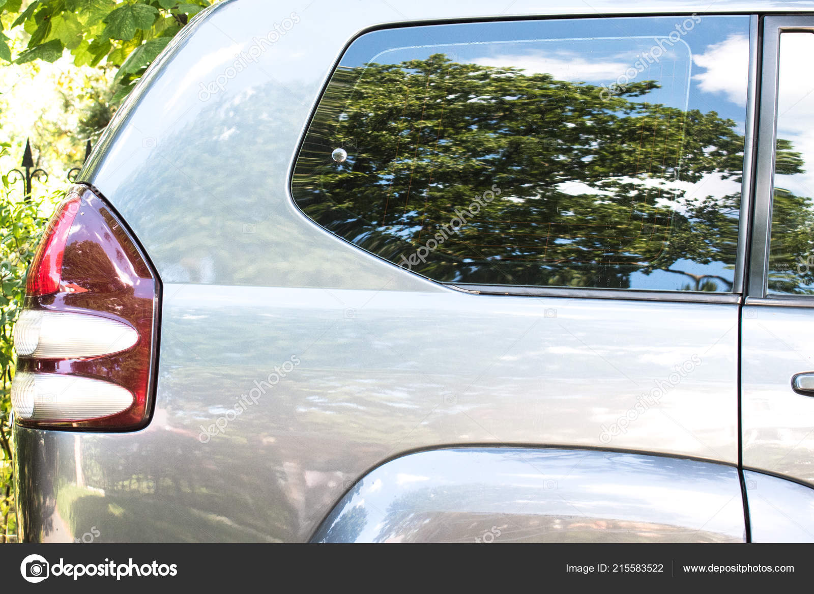 Download Bumper Sticker Mockup Side View Of A Car Parked On The Street In Summer Sunny Day Mock Up For Sticker Or Decals Stock Photo C Maddyz 215583522 Yellowimages Mockups