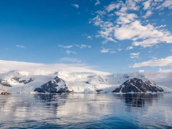 Grubb Και Bagshavve Παγετώνες Τοκετό Lester Όρμο Στο Andvord Bay — Φωτογραφία Αρχείου