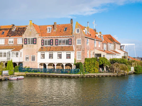 Enkhuizen Países Bajos Octubre 2017 Antiguas Casas Frente Mar Ladrillo — Foto de Stock