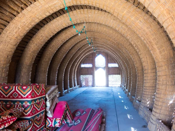 Majnoon Irak Nov 2015 Mudhif Traditionella Irakiska Reed Hus Träskaraber — Stockfoto